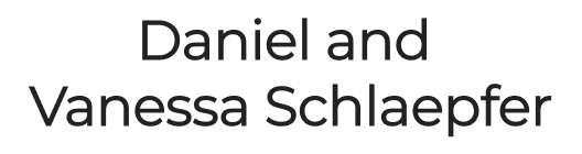 Daniel and Vanessa Schlaepfer logo