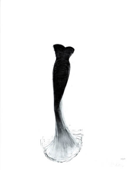Artwork Untitled (Little Black Dress Series) by Cathy Daley