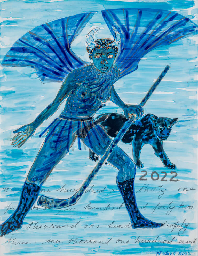 artwork Blue Devil 2022 by Natalie Wood